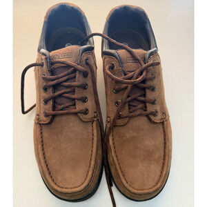 Earth Shoe Mens Brown Nubuck Leather Casual Lace Up Shoes Size 10 1/2 W